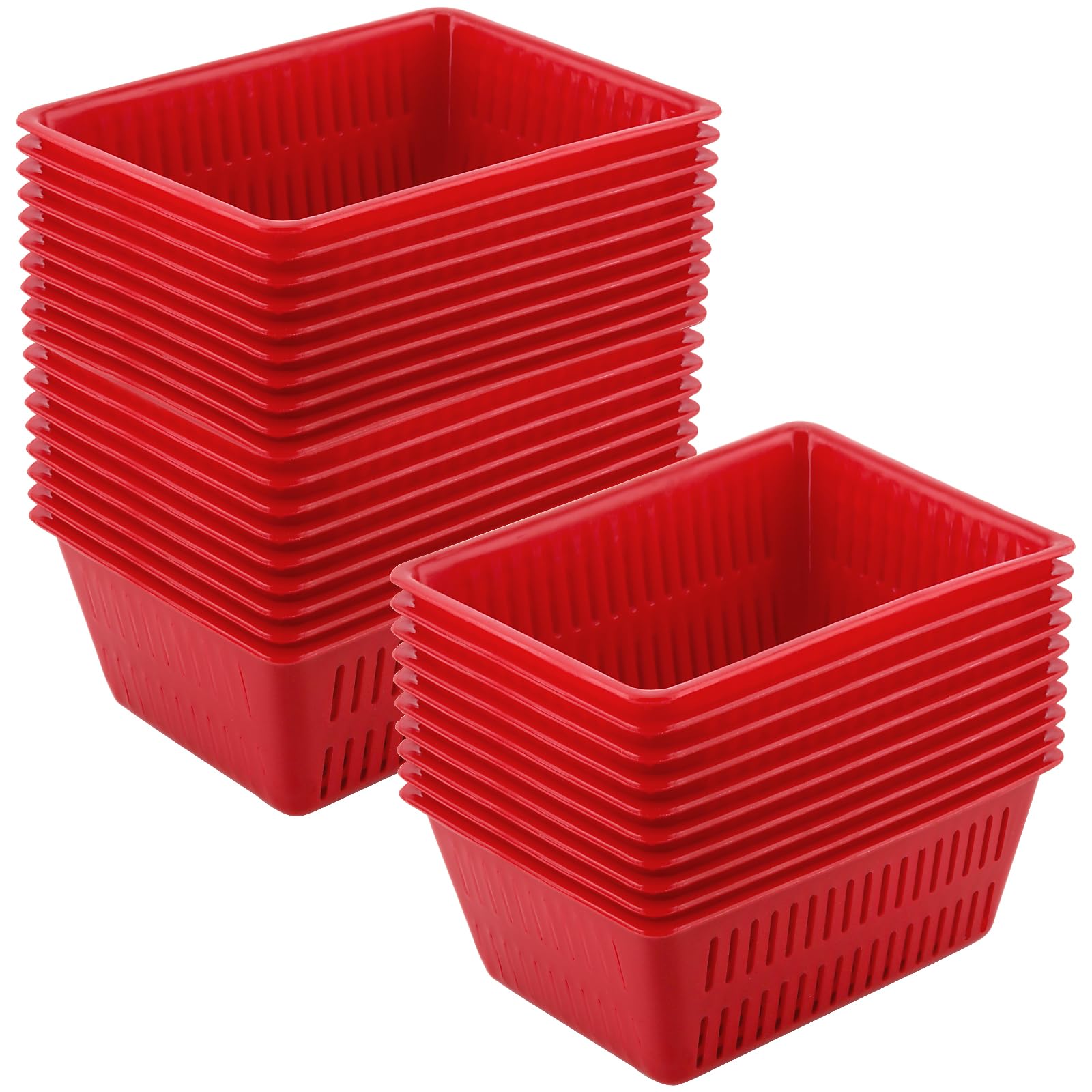Amazon.co.jp: SHEUTSAN 30個パック 6.1 x 4.5 x 2.3インチ レッド